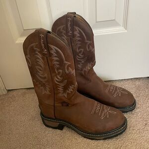 New- Tony Lama Steel Toe Womens Boots Sz 6
